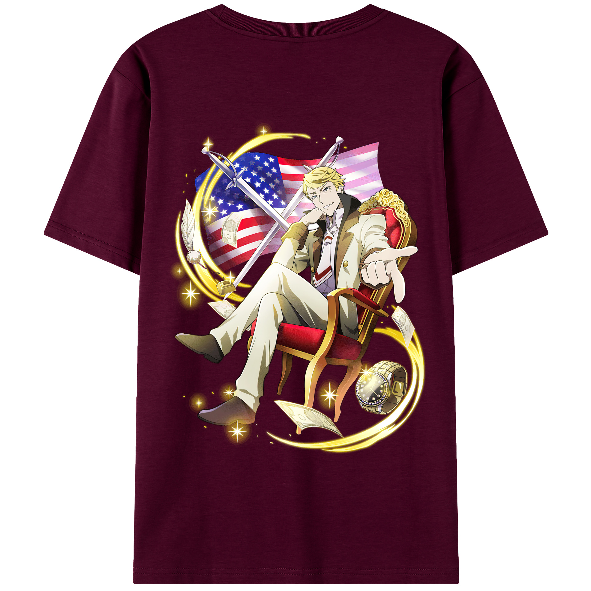 （画像用） 文豪ストレイドッグス Bungo Stray Dogs レディース半袖Tシャツ(バックプリント)